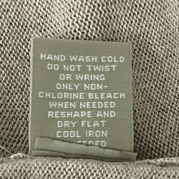 Joan Vass 100% Viscose Knit Open-Front Cardigan Long Sleeve Gray Women's Medium - Picture 6 of 9